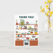 DANKE IHNEN Niedliche Küchenabbildungen nach Maß Karte (Gelbe Blume)