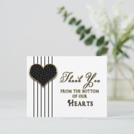 DANKE IHNEN POSTCARD - BOTTOM UNSERES HERZES POSTKARTE (Stehend Vorderseite)