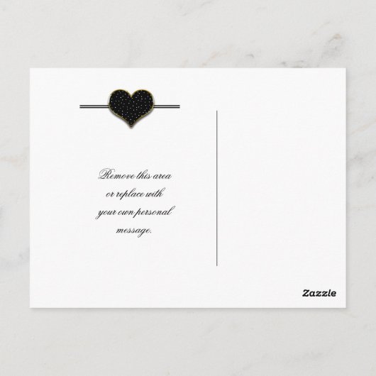 DANKE IHNEN POSTCARD - BOTTOM UNSERES HERZES POSTKARTE (Rückseite)