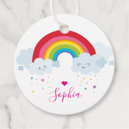 DANKE IHNEN Regenbogenbriefe hübsche, helle Farben Geschenkanhänger