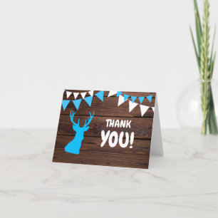 DANKE IHNEN Rustikaler Buck Deer Baby Shower Boy