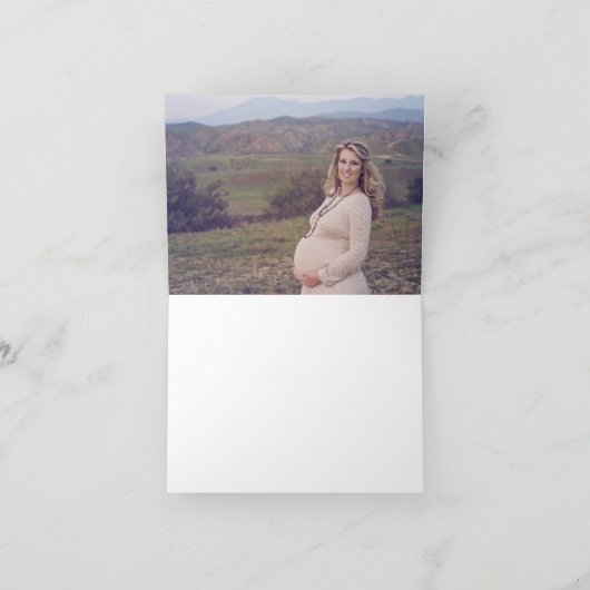 DANKE IHNEN Rustikaler Buck Deer Baby Shower Boy | (Innenseite)