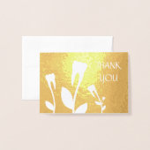 DANKE IHNEN, Zähne zu blühen Folienkarte (Vorderseite mit Umschlag)