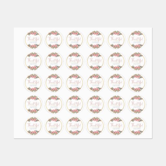 Danke, Ihr Glück ist unsere Glücksklasse Etiketten (Blatt)