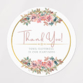 Danke, Ihr Glück ist unsere Glücksklasse Etiketten (Design 2)