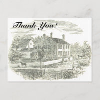 "Danke!" + Illustration zum Vintagen Haus und zur 