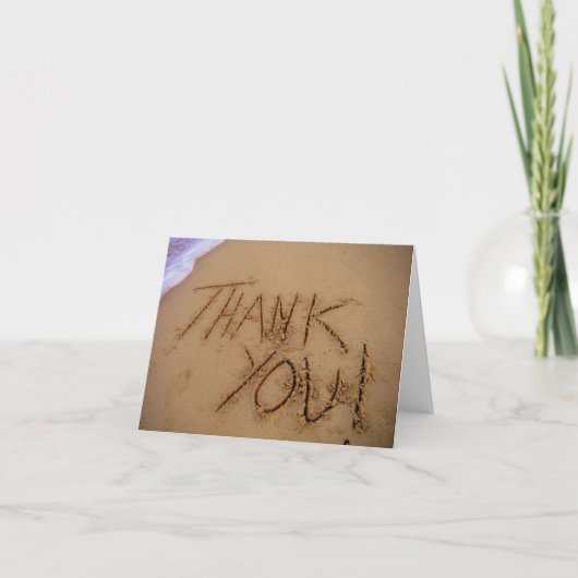 Danke im Sand (Vorderseite)