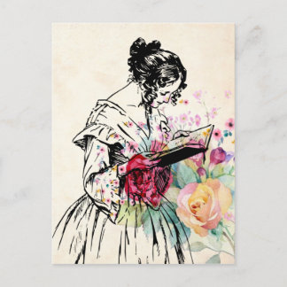 Danke im Vintage-Stil Postkarte