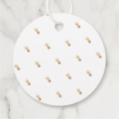 Danke, Imitate Gold Ananas Geschenkanhänger (Rückseite)