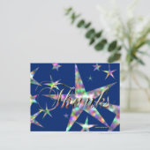 Danke in Blue | Blue Beach Song™ Postkarte (Stehend Vorderseite)