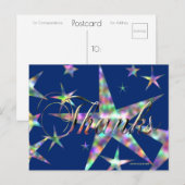 Danke in Blue | Blue Beach Song™ Postkarte (Vorne/Hinten)