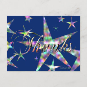 Danke in Blue Blue Beach Song™ Postkarte