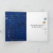 Danke in der Fremdsprache auf Stein Karte (Innenseite)