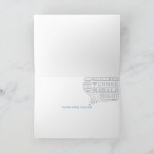 Danke in der viele Sprachgruß-Karte (Innenseite)