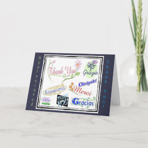 Danke in vielen Sprachen