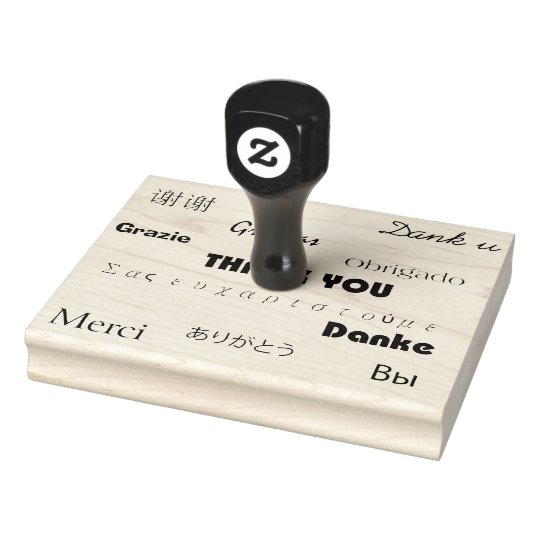 Danke In Vielen Verschiedenen Sprachen Gummistempel Zazzle De