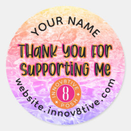 Danke Innov8tive Posh Label Runder Aufkleber