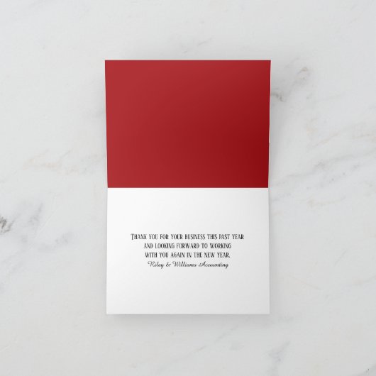 Danke, IRS-Formular Dankeskarte (Innenseite)