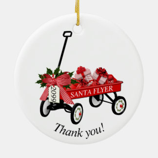 "Danke!" Jahr Red Wagon Weihnachtsschmuck
