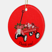 "Danke!" Jahr Red Wagon Weihnachtsschmuck (Links)