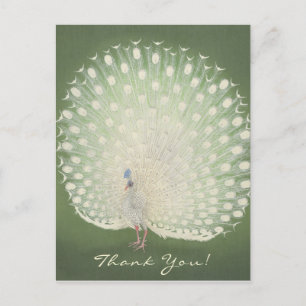 Danke Japanische Kunst Pfau Postkarte