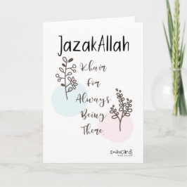 Danke - JazakAllah Karte