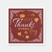 Danke, jeden Tag | Fall Foliage Paper Napkin Serviette (Vorderseite)