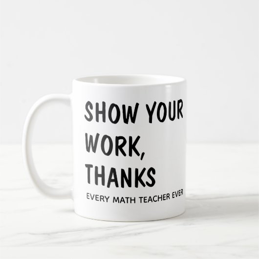 Danke / Jeder Mathematiklehrer / Jeder Lehrer / je Kaffeetasse (Links)