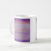 DANKE Jen! Lila Moon Mist Kaffeetasse (Vorderseite Links)