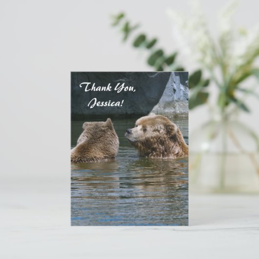 Danke, Jessica! Postkarte (Stehend Vorderseite)