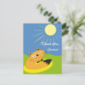 Danke, Jessica! Postkarte (Stehend Vorderseite)