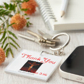 Danke Jesus am Kreuz Schlüsselanhänger (Vorderseite rechts)