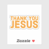 Danke Jesus Faith Sticker (Blatt)