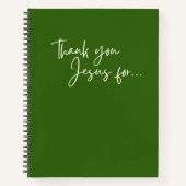 Danke Jesus für das Dankeschön Notizbuch. Notizblock (Vorderseite)