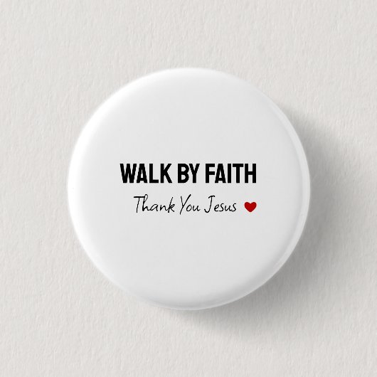 Danke, Jesus | gesegnet | Spaziergang durch den Gl Button (Vorderseite)