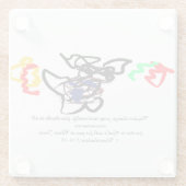 Danke Jesus Glasuntersetzer (Rückseite)