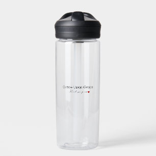 Danke, Jesus Grace upon Grace Faith Heart Trinkflasche