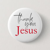 Danke Jesus Gradient Christlicher Glaube Button (Vorderseite)