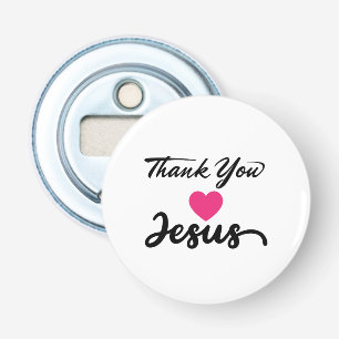 Danke, Jesus Modernes Christliches Glaubensherz Flaschenöffner