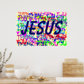 Danke, Jesus Poster (Küche)