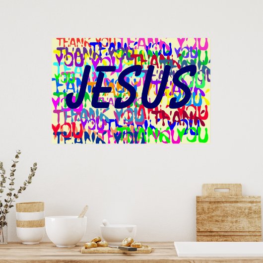 Danke, Jesus Poster (Küche)