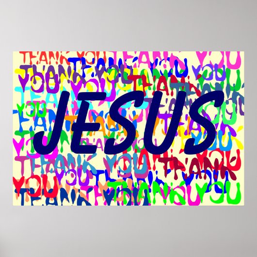Danke, Jesus Poster (Vorne)