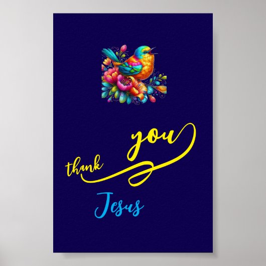 Danke Jesus Poster (Vorne)