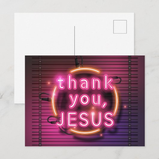 Danke Jesus! Postkarte (Vorne/Hinten)