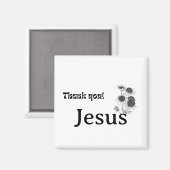 Danke Jesus Sonnenblume Magnet (Vorderseite/Rückseite)