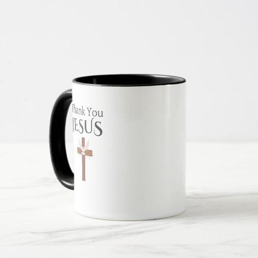 Danke, Jesus Tasse (Vorderseite Links)