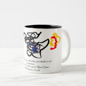 Danke Jesus Zweifarbige Tasse (VorderseiteRechts)