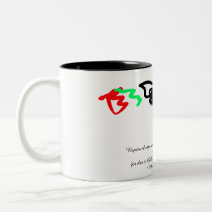 Danke Jesus Zweifarbige Tasse