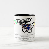 Danke Jesus Zweifarbige Tasse (Mittel)