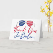 Danke Joe Biden American Flag Card Karte (Gelbe Blume)